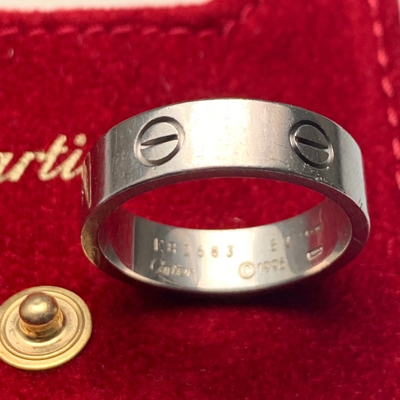 Cartier Other - 18K White Gold Official Cartier Men's Love Ring